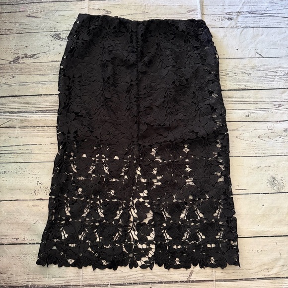 a new day Black Floral Lace Pencil Skirt - Picture 5 of 7